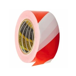 Цветная и сигнальная лента Rtrmax RNU201, белый/красный, 180 м