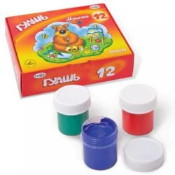 Гуашь Гамма Мультики, 12 цветов Гуашь Гамма Мультики, 12 цветов