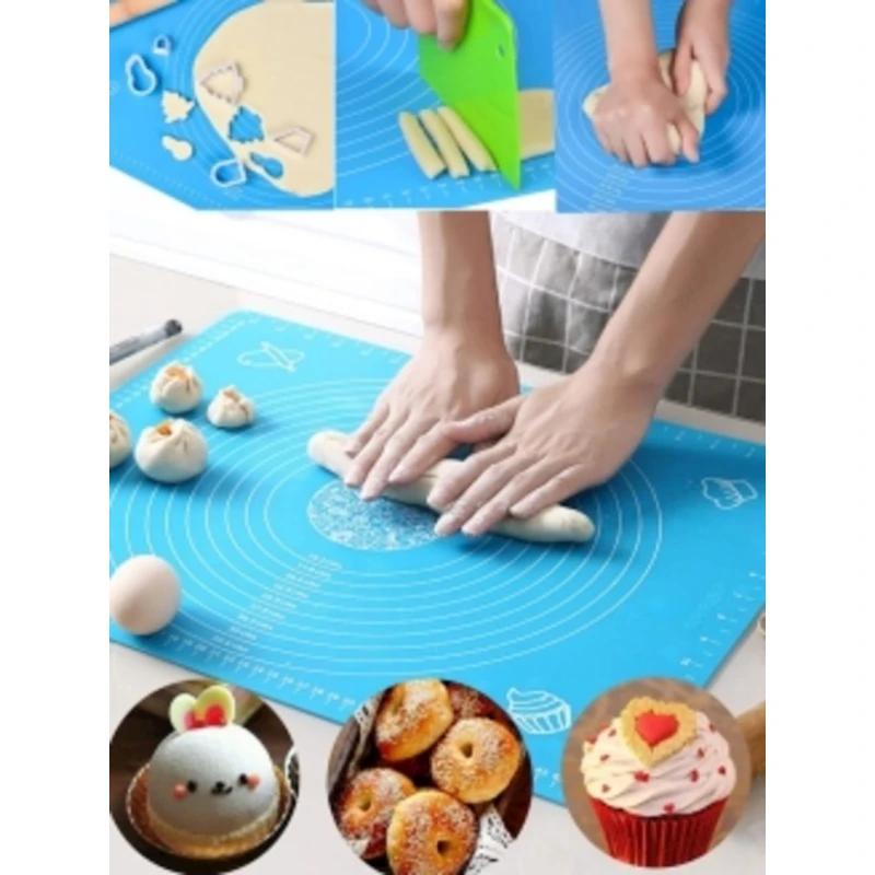 Коврик PA-1010229, силикон, 30х40 см, голубой Коврик PA-1010229, силикон, 30х40 см, голубой