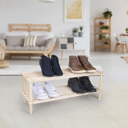 Подставка для обуви Alpina, дерево, 74x26x29.5 см