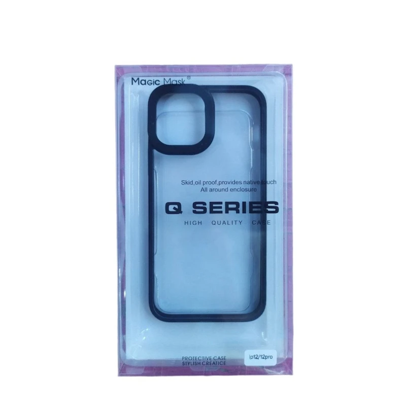 Çexol Q Series Apple iPhone 12/12 Pro üçün Black