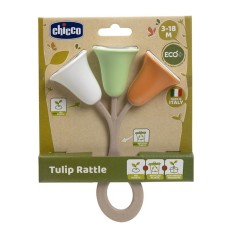Çığçığa Chicco Tulip Rattle, 3-18 ay, rəngbərəng