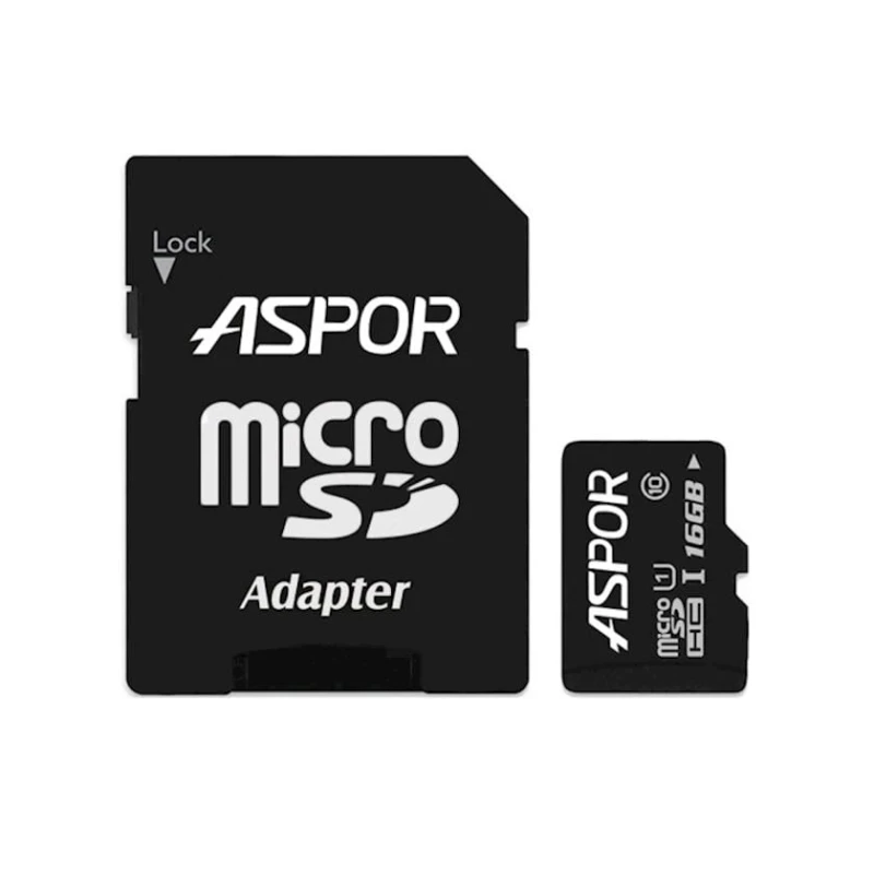Yaddaş kartı Aspor MicroSDHC 16GB Yaddaş kartı Aspor MicroSDHC 16GB