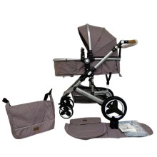 Uşaq arabası Belecoo 530W Grey/Brown