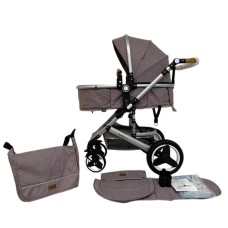 Uşaq arabası Belecoo 530W Grey/Brown