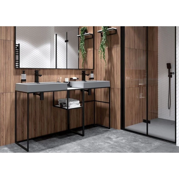 Душевые двери Deante Kerria Plus, 90x200 см, черные/прозрачные Душевые двери Deante Kerria Plus, 90x200 см, черные/прозрачные