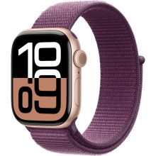 Ağıllı saat Apple Watch Series 10 GPS 46mm Rose Gold Aluminium Case with Plum Sport Loop