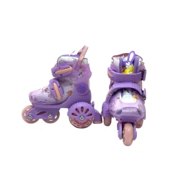 Роликовые коньки для детей M6752, фиолетовые, размер S (31-34) Роликовые коньки для детей M6752, фиолетовые, размер S (31-34)