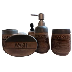 Набор для ванной Wash SE103, коричневый, 5 шт