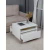 Журнальный стол Letta, белый, ЛДСП, 66х44x56 см