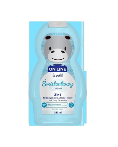 Çimmək üçün şampun-gel On Line Le Petit 3-1-də Cream 350 ml