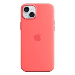 Чехол Apple Silicone Case with MagSafe для iPhone 15 Plus - Guava (MT163ZM/A)