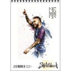 Bloknot Sketchbook Neymar n01, A5, 30 vərəq