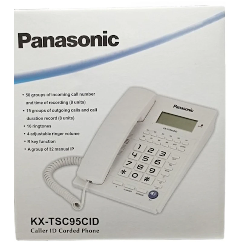 Телефон KX-TSC95CID, белый Телефон KX-TSC95CID, белый