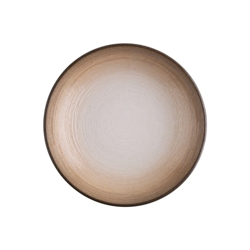 Тарелка глубокая ID-Fine Canyon Valle, фарфор, коричневая, 1140 мл, 25 см