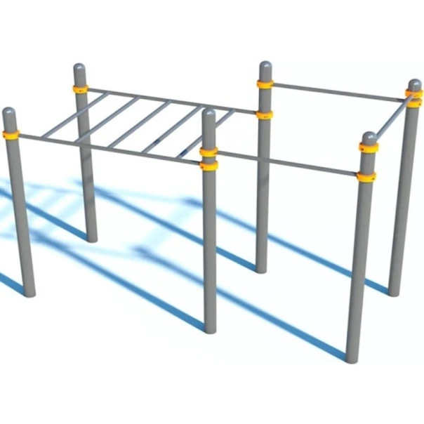 Уличный рукоход с тремя турниками Azpark СВС-45 Уличный рукоход с тремя турниками Azpark СВС-45