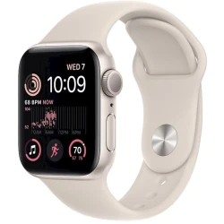 Смарт-часы Apple Watch SE 2 2022 GPS 40mm Starlight Aluminium Case with Starlight Sport Band Regular (MNT33LL\A)