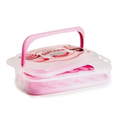 Saxlama üçün konteyner кексов Snips 27.5x43x10.5 sm, 7 l, plastik, qapaqla, şəffaf/çəhrayı Saxlama üçün konteyner кексов Snips 27.5x43x10.5 sm, 7 l, plastik, qapaqla, şəffaf/çəhrayı