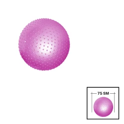 Fitnes topu Gymnic 202022000063 tikanlı, PVC, 75 sm, çəhrayı