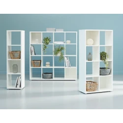 Шкаф-перегородка JYSK Haldager, 141x34x147 см, белый Шкаф-перегородка JYSK Haldager, 141x34x147 см, белый