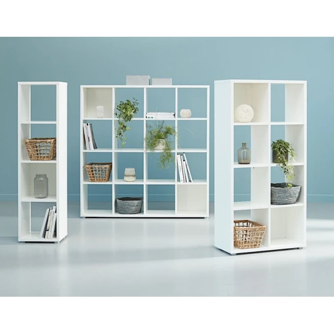 Шкаф-перегородка JYSK Haldager, 141x34x147 см, белый Шкаф-перегородка JYSK Haldager, 141x34x147 см, белый