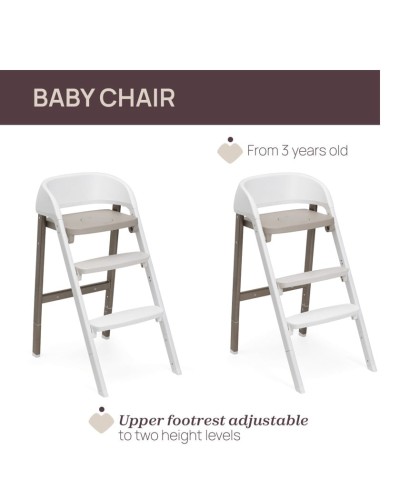 Uşaq yedizdirmə oturacağı Chicco Crescendo Up, poliester, bej, 6+ ay