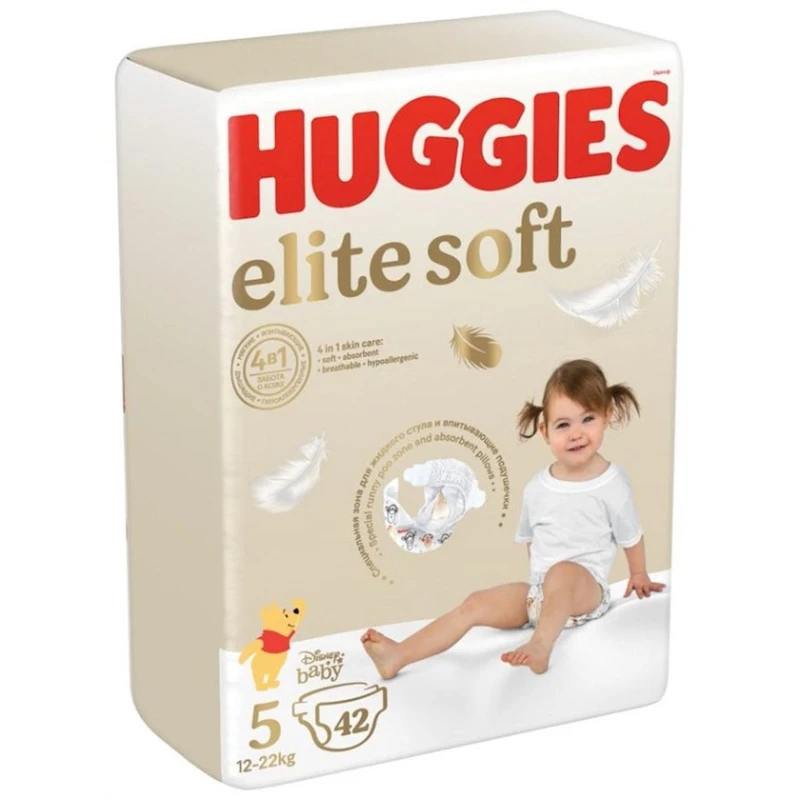 Uşaq bezləri Huggies Elite Soft 5, 12-22 kq, 42 ədəd Uşaq bezləri Huggies Elite Soft 5, 12-22 kq, 42 ədəd