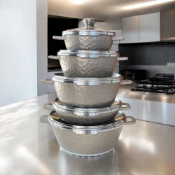 Набор посуды Gallery Home GH-000144, 20/24/28/28/32 см, бежевый, 10 предметов