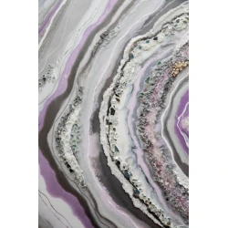 Panno Art by Ulviya Kakhramanova Bənövşəyi fantaziyalar, epoksid qatran/teksturlu pasta, 76х153 sm