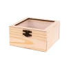 Шкатулка Rosa Talent, с прозрачной крышкой и с деревянным ключом, 15х15х8 см