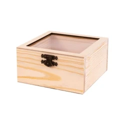 Mücrü Rosa Talent, taxta açar və şəffaf qapaq ilə, 15х15х8 sm