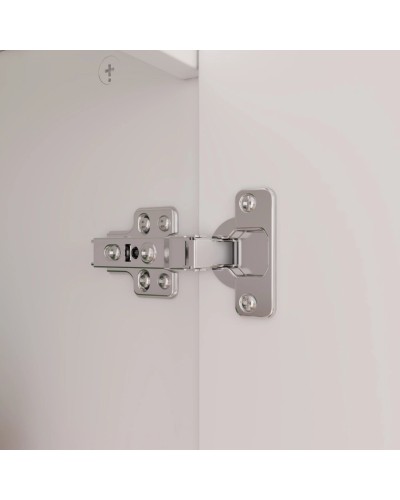 Şkaf Art Mebel Art-80-17, LDSP, ağ, 50x80x210 sm