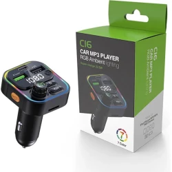 Автомобильный FM трансмиттер C16 RGB MP3