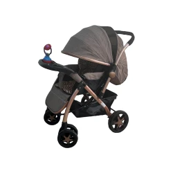 Детская коляска 859 H, коричневая