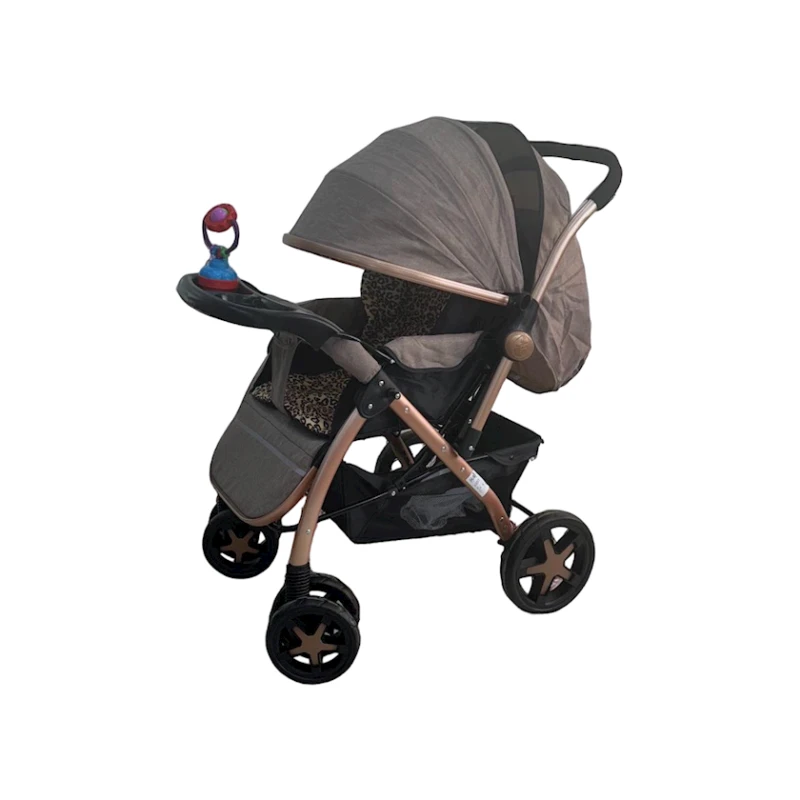 Детская коляска 859 H, коричневая