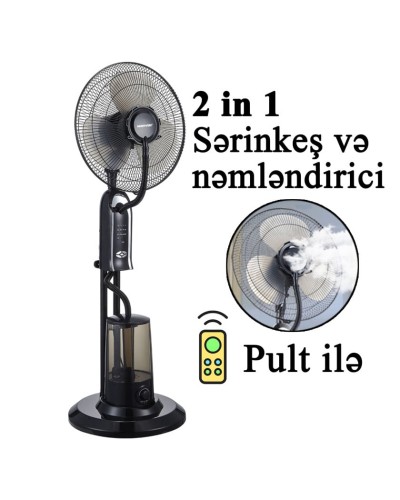 Ventilyator və nəmləndirici Manwac - Manwac2in1Mist