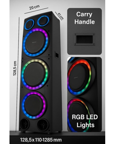 Портативная колонка 12 RGB LED