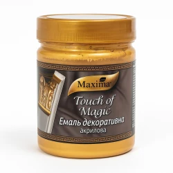 Декоративная акриловая эмалевая краска Maxima золотистый, 250 г