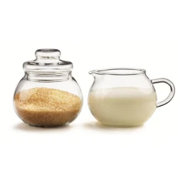 Набор сахарница и молочник Termisil, 2 шт, 350 мл, стекло, прозрачный