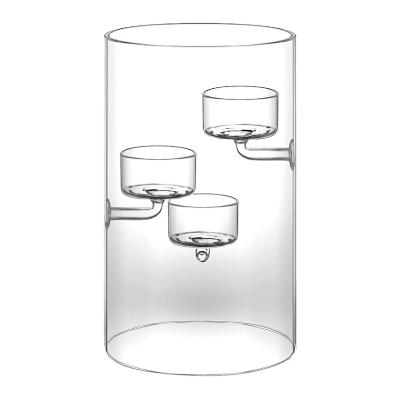 3 şam üçün şamdan Wilmax WL‑888906/A 20 sm