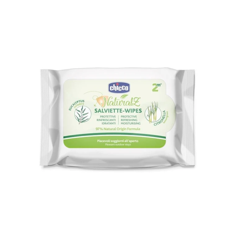 Детские влажные салфетки Chicco Naturalz 20 шт