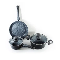 Набор посуды для готовки Hom-me 101119, 5 предметов, алюминий, серый