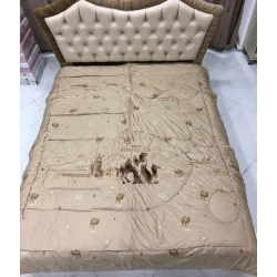 Одеяло Roberto Cavalli SHA-00001634, 200x220 см, двуспальное, бежевый