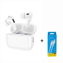 Беспроводные наушники Hoco EW47 White и подарок Borofone кабель BX51 Type-C to Lightning White