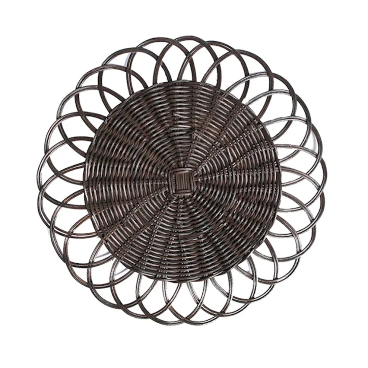 Süfrə xalçası Porland Frany 04STY007373, dairə, qəhvəyi, 38 sm