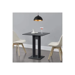 Барный стол Ev Plus 12115524, ЛДСП, черный, 65x65x78 см Барный стол Ev Plus 12115524, ЛДСП, черный, 65x65x78 см