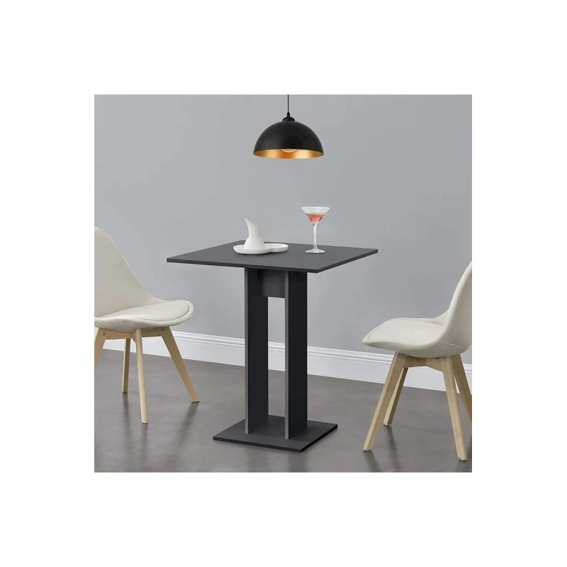 Барный стол Ev Plus 12115524, ЛДСП, черный, 65x65x78 см Барный стол Ev Plus 12115524, ЛДСП, черный, 65x65x78 см