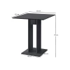 Барный стол Ev Plus 12115524, ЛДСП, черный, 65x65x78 см Барный стол Ev Plus 12115524, ЛДСП, черный, 65x65x78 см