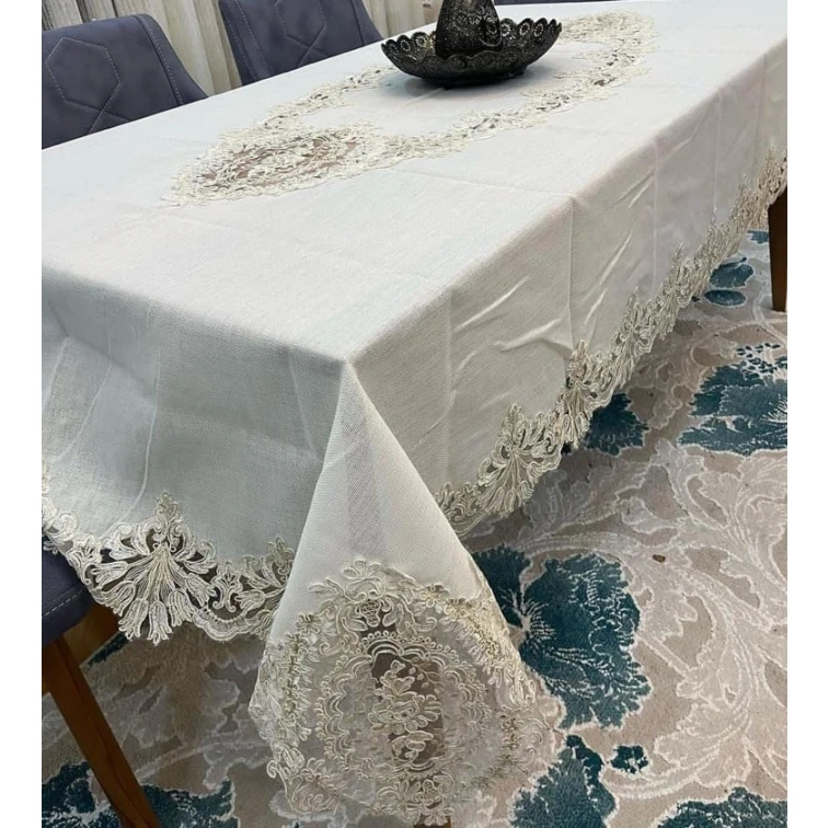 Скатерть Bahar Roza Safran, 160х300 см