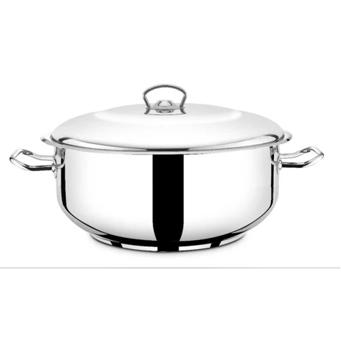 Qazan Oncu Celik Karnıyarık SAAS-ONDYQCL24, paslanmayan polad, gümüşü, 24 sm